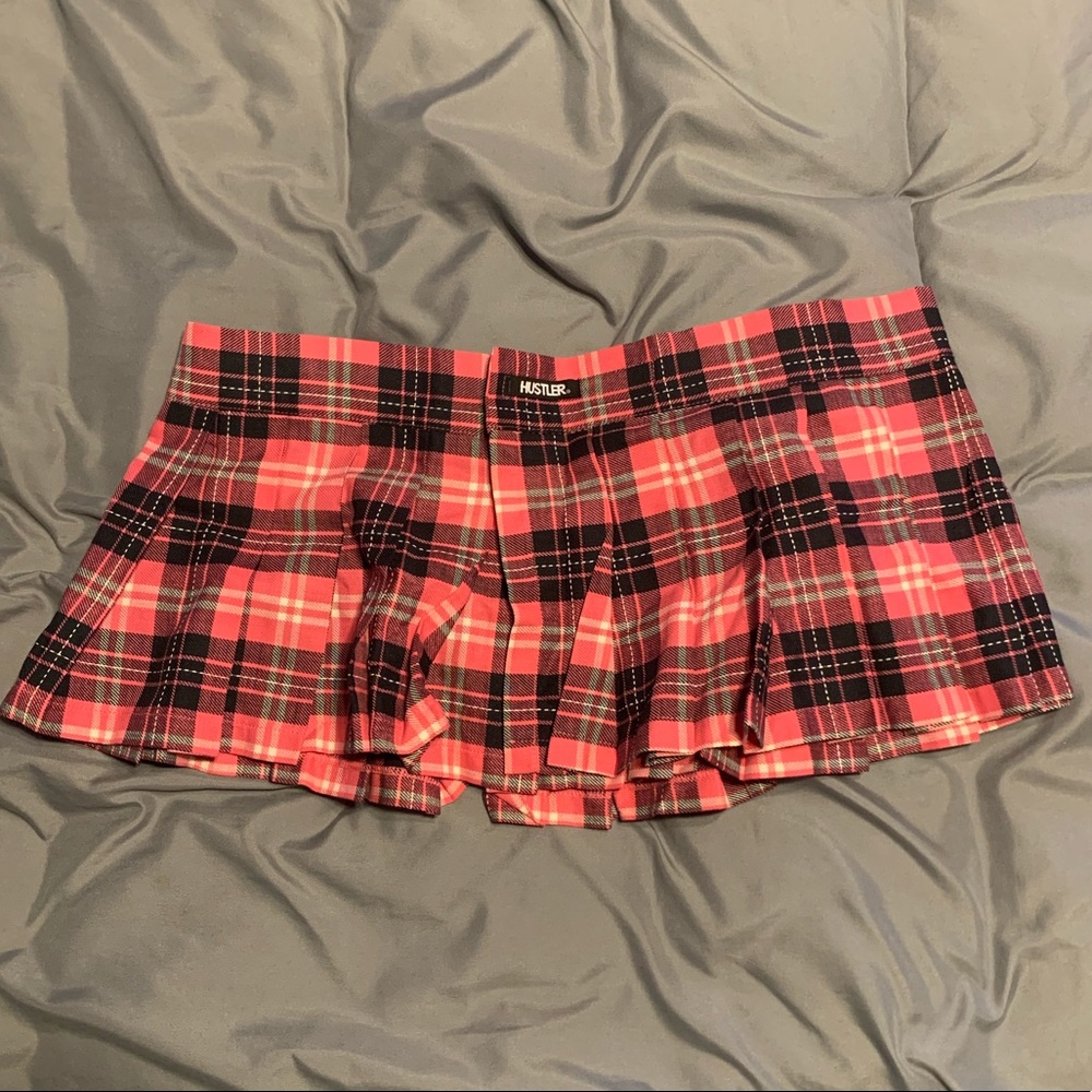 Hustler Hollywood sexy schoolgirl lingerie skirt